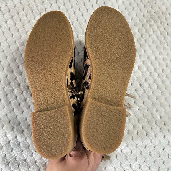 Kate Spade Betsie Booties Women's 6M Leopard Print Fringe Ankle Zipper - Picture 6 of 9